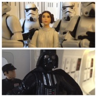 LEIA: "The Imperial Senate will not sit for this, when they hear you've attacked diplomatic…" VADER: "Don't act so surprised Your Highness. You weren't on any mercy mission this time. Several transmissions were beamed to this ship by Rebel spies. I want to know what happened to the plans they sent you." #starwars #anhwt #starwarstoycrew #jbscrew #blackdeathcrew #starwarstoypix #toyshelf